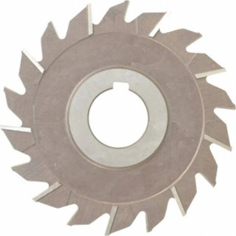 KEO 4 Diam x 3/16 Face Width Staggered Tooth Side Milling Cutter 1 Arbor Hole, High Speed Steel, Uncoated, 18 Teeth 0...